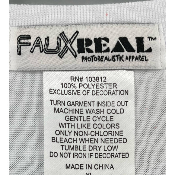 Faux Real Check Out My Rack Deer Photo Ugly Christmas Print Shirt Womens Sz L - Picture 5 of 5